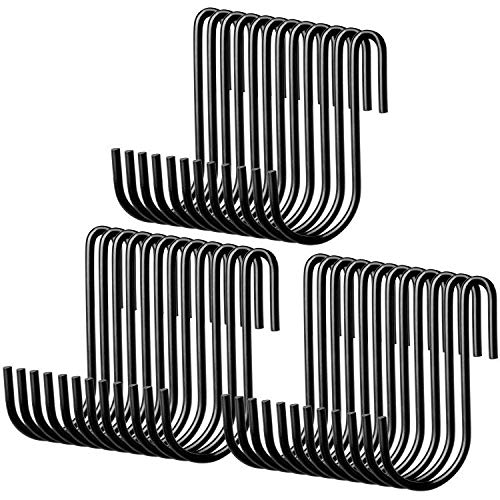 S Hooks 36 Pack Wind Chime Parts,Wind Chimes Outdoor, s Hooks for Hanging,Wind Spinners Outdoor Metal,Hooks for Hanging,Hanging Hooks,Plant Hanger,Small Hooks,tie Hanger,Wall,Hook,Coat Hooks