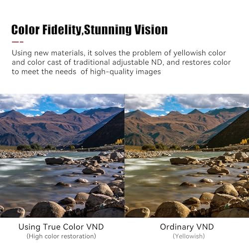 Filtro VND ajustable 7Artisans de densidad neutra variable para lentes de cámara 4