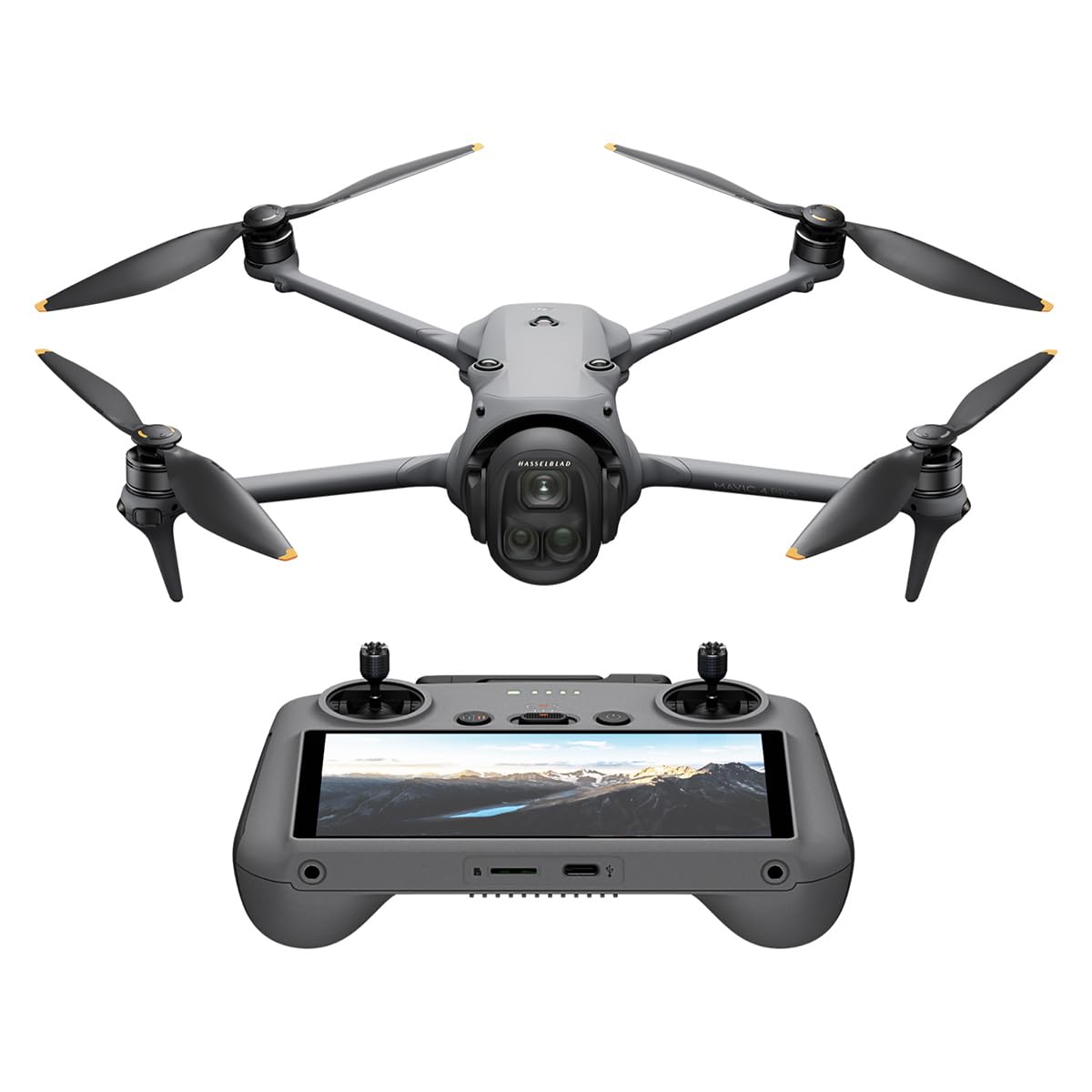 DJIMavic 4 Pro Drone with DJI RC 2, Flagship Tri-Camera Drone with 100MP 4/3 CMOS Hasselblad Camera, for Professionals, 30km/18.6mi Video Transmission, 51-Min Max Flight Time