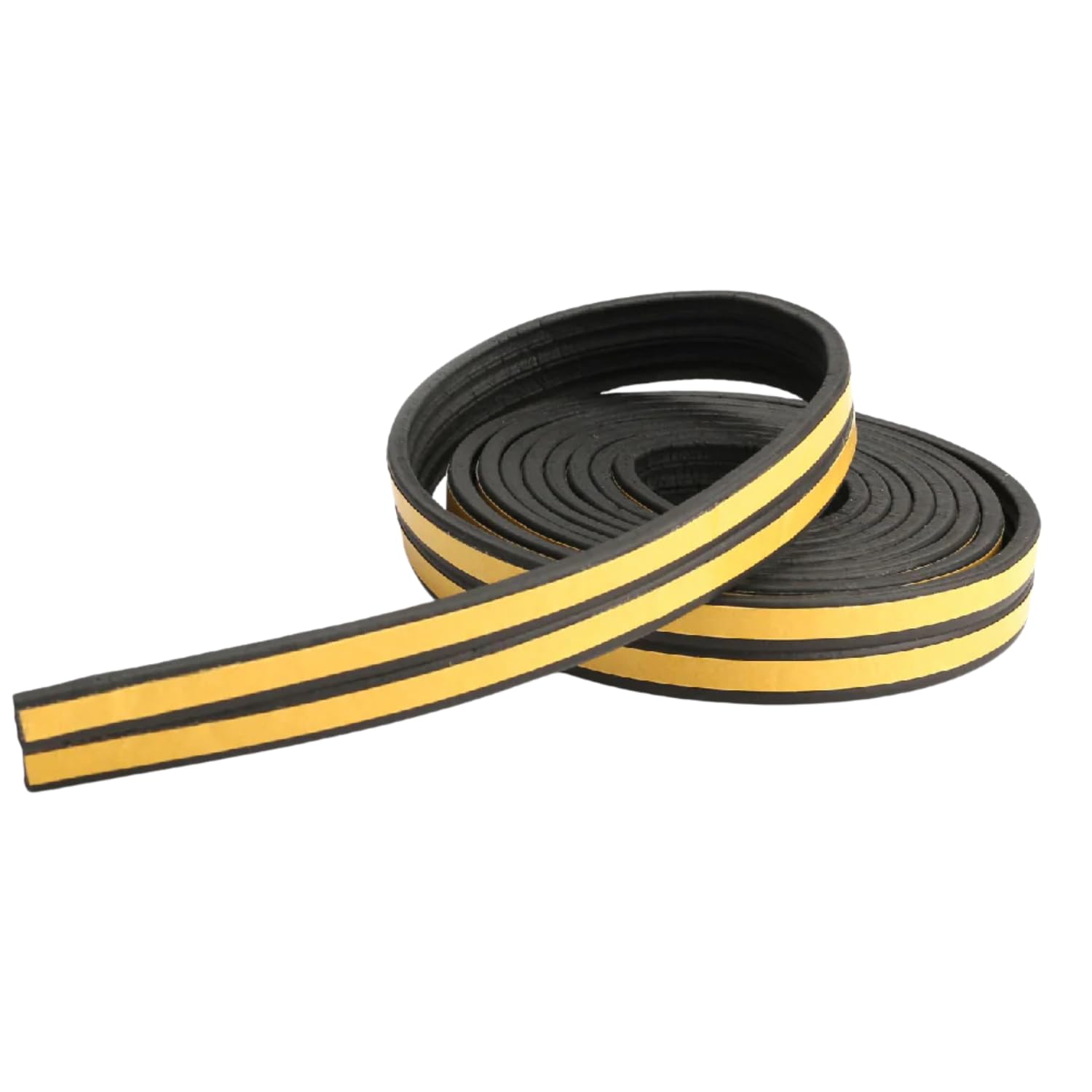 Dunnet Tools Various E-Type Draught Excluder Black Tape 5M Self Adhesive Foam Weatherstrip For Door And Window Sealing Strip, Draft Excluder Gap Filler For Soundproofing & Insulation Against Draughts, 9X4mm