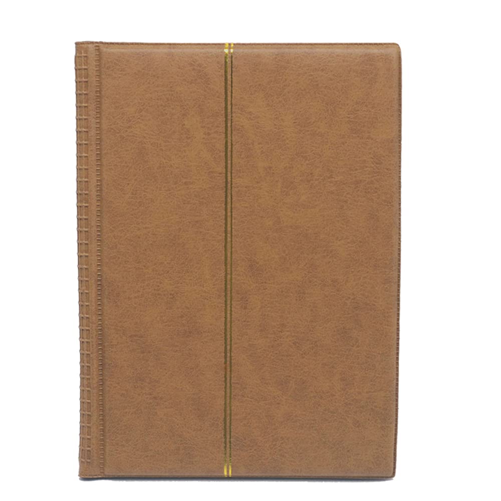 AWEELON Album de collection de pièces de monnaie 250 pochettes, 10 pages, marron