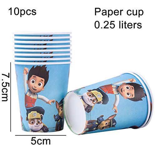 Verjaardagsfeestset, 52-delige partyset, Paw Patrol, borden, bekers, servetten, decoratieset voor verjaardag, Happy… - Image 3