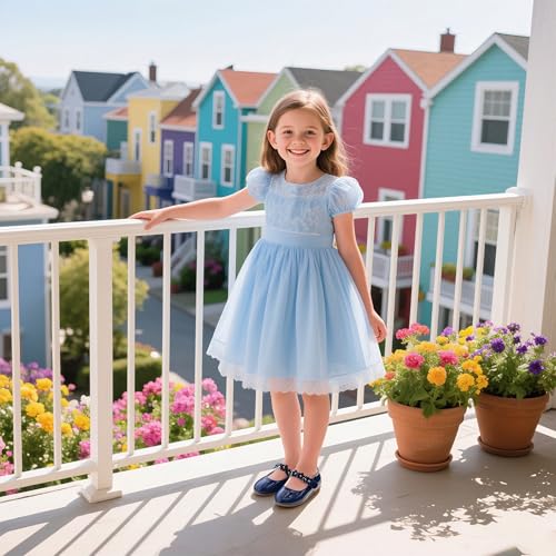 Image of GINFIVE Toddler Girls Dress Shoes Little Girls Mary Janes Ballerina Flats Shoes Toddler