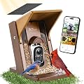 Gallnack Smart Bird Feeder with Camera Solar Powered - Biomimetic Design, 2K Video, AI Identify Species & Instant Arrival Alerts, Weatherproof, Night Vision, App Sharing, Gift for Family & Bird Lovers