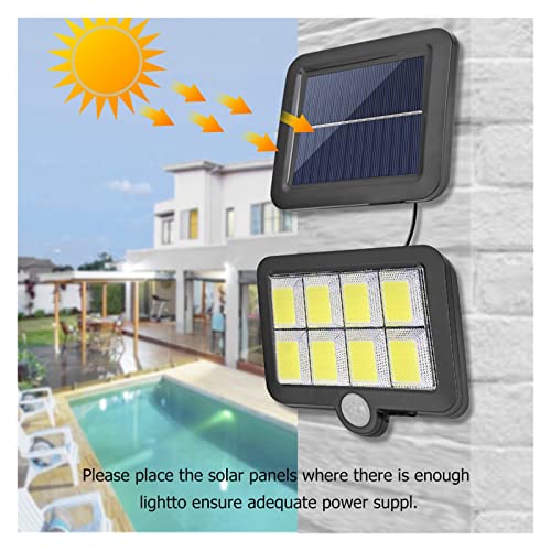 Luz de pared solar 72COB con sensor de movimiento y 3 modos de iluminacion 5