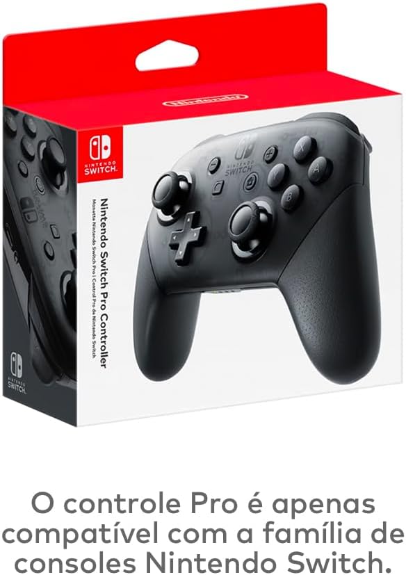 Controle visto de lado com fundo branco.