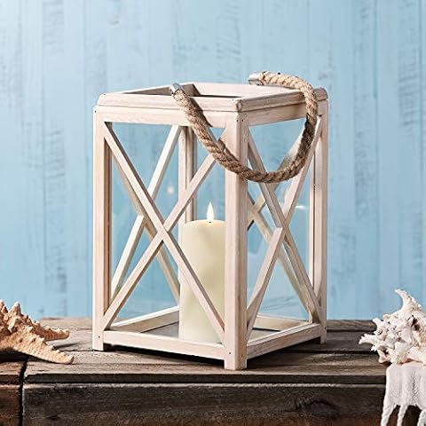 Lanterne LED Lights4fun en bois Cover