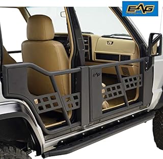 EAG Steel Tubular Doors with Mirrors 4PCS Fit for 1984-1996 Cherokee XJ