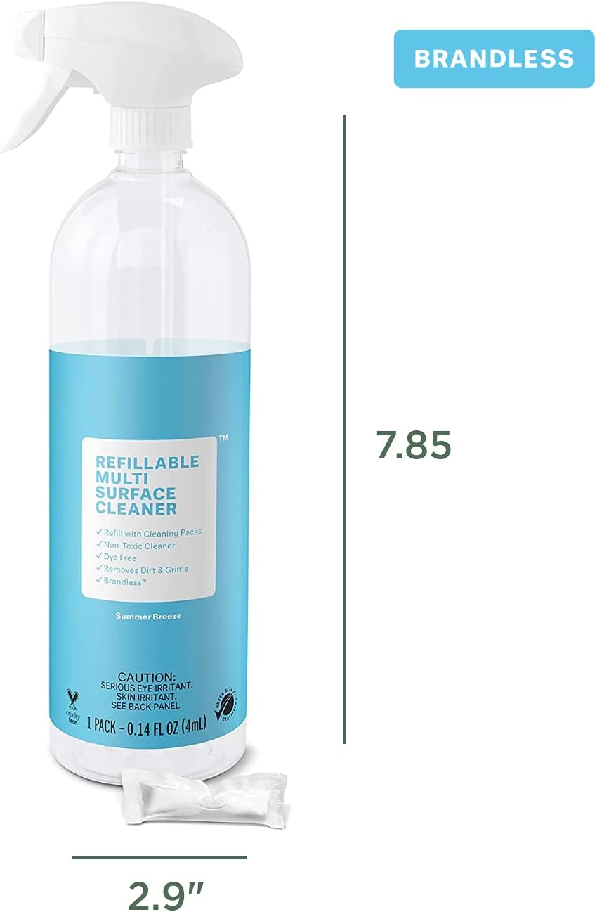 Dimensions of Brandless Multi-Surface Cleaner bottle