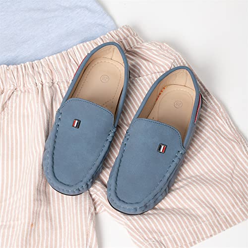 Image of Miamooi Toddler Boys Girls Wedding Dress Shoes Little Kid Slip On Loafers School Uniform Moccasins Walking Shoe