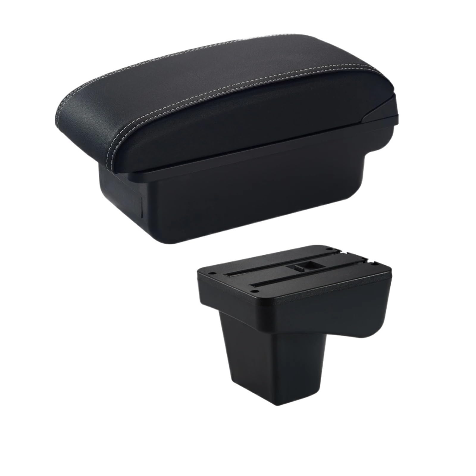 CGBWMB Arm Rest for Car For Suzuki For Vitara Armrest Box Central Store Content Storage Rest Modification Accessories Armrest Box(A White Line No USB)