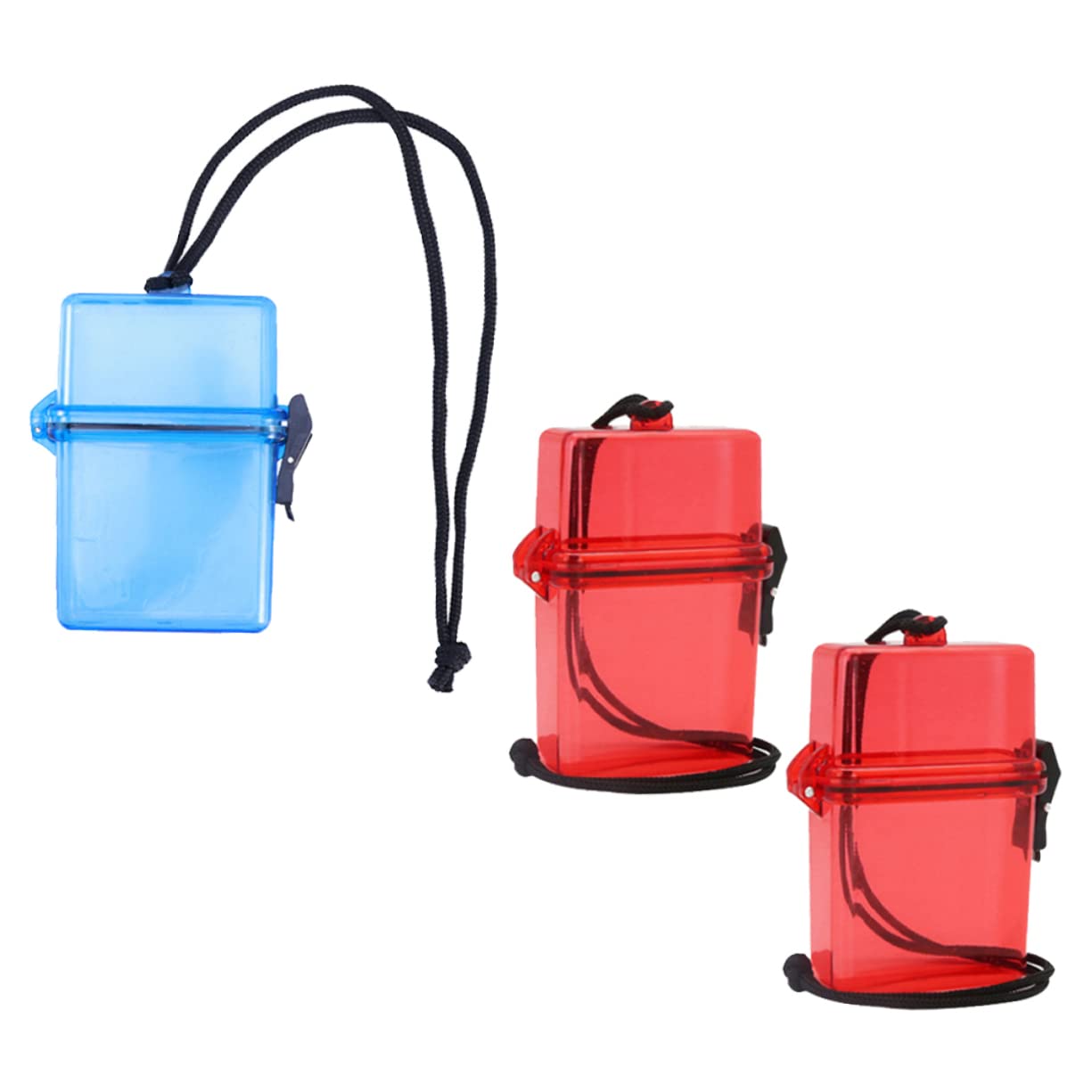 balacoo Waterproof Pouch Diving Dry Storage Medicine Cigarette Earbud Survival Compact Box Color