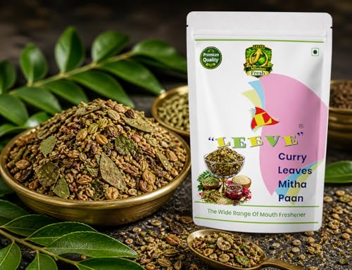 Image of Leeve Curry Leaves Kadi Patta Paan Mouth Freshener 400g | Herbal Paan Mukhwas | Digestive & Refreshing After Meal | Traditional Indian Mouth Freshener