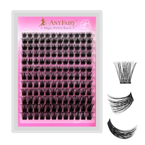 Lash Clusters 8-18mm Wispy Eyelash Clusters 144pcs Cluster Lashes DIY Individual Lashes Clusters with Soft Thin Band for Self Use,Beginner-Friendly (Sylph-779)