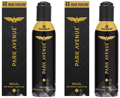 Park Avenue Men Regal No Gas Premium Perfume Long Lasting Citrus Fragrance Spray 130Ml (Pack Of 2), Pack Of 1