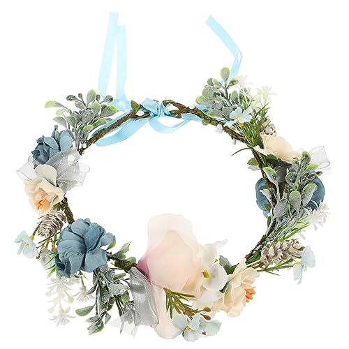 Yardwe Verstellbares Blumen-Hundehalsband Hochzeit Künstlicher Blumenkranz Für Hunde Und Katzen Leichtes Haustierhalsband Für Hochzeitsfeiern Fotos Und Partys