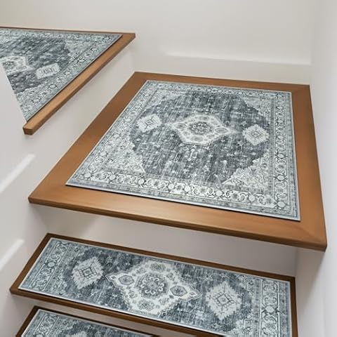 OJIA Non-Slip Stair Treads for Wooden Steps Cover