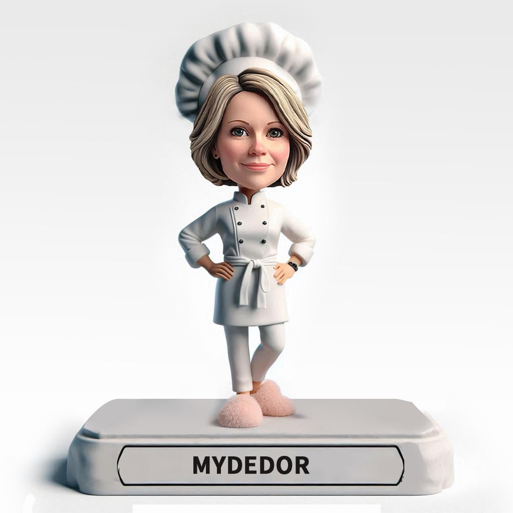 Figura personalizada hecha a mano con tu foto para su pasión culinaria
