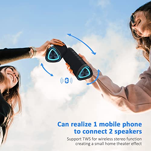 Vanzon Bluetooth Speakers V40 Portable Wireless Speaker V5.0 With 24W Loud Stereo Sound, Tws, 24H Playtime & Ipx7 Waterproof, Suitable For Travel, Home&Outdoors #TOP6