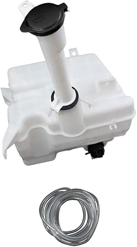 Brock 6489-0009 Conjunto de tanque de depósito de lavado de parabrisas con tapa y bomba de lavadora sin sensor de bajo líquido compatible con Toyota
