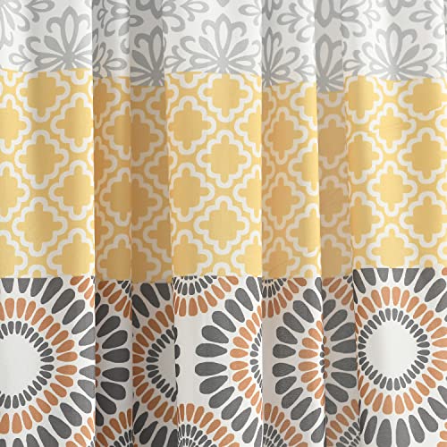Lush Decor Bohemian Stripe Window Curtain Panel Pair, 84" L x 52" W, Yellow & Gray, W 52" x L 84" (2 Panels) - Image 3
