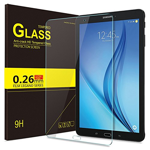HoneyJar KuGi Samsung Galaxy Tab E 9.6 Screen Protector- Ultra-Thin 9H Hardness HD Clear Premium Tempered Glass Screen Protector for Samsung Galaxy Tab E 9.6 Tablet (1 pcs)