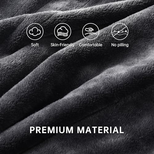 Mcjaw MJ-HLB-FF Heated Electric Blanket Soft Plush Flannel Full Size 72 Inch X 84", Fast Heat, Machine Washable thumb #3