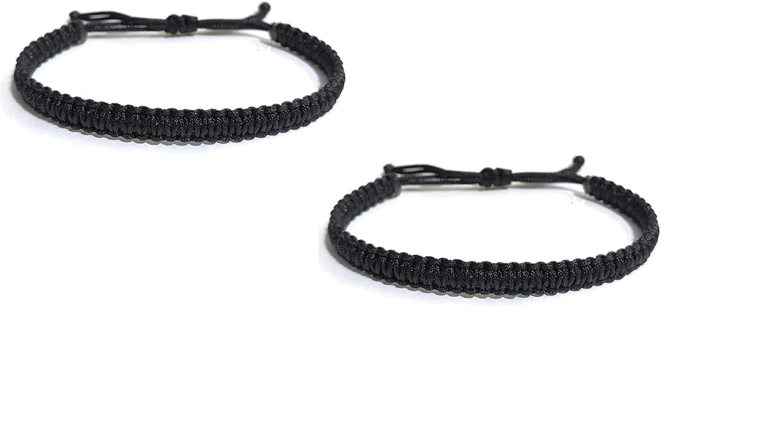 Aksvita Black Thread Bracelet Black Band for Men Bracelet for Women Black Adjustable Avoid Negative Energy (Black)(Pack of 2) (B0C45W3CCD) Amazon Price History, Amazon Price Tracker