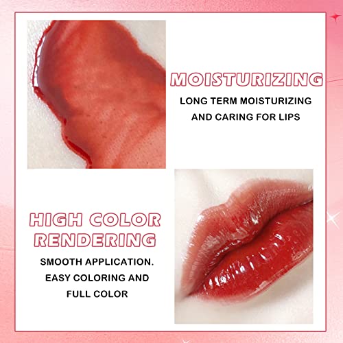 Zhishudl 4 Pcs Glossy Lip Gloss Lipgloss Set Lip Stain Long Lasting Waterproof Moisturizing Lip Gloss Kit Plumping Nude Liquid Lipstick For Women - Set A #TOP3