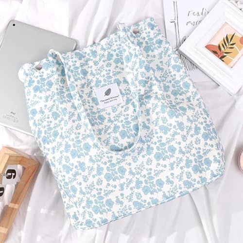 Image of Lyrovo Women Corduroy Shoulder Tote Bag for Work Beach Travel and Shopping Grocery