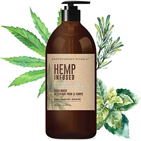 aromatherapy Rituals, Hemp and Coconut Body Lotion, rosemary mint, 1 large