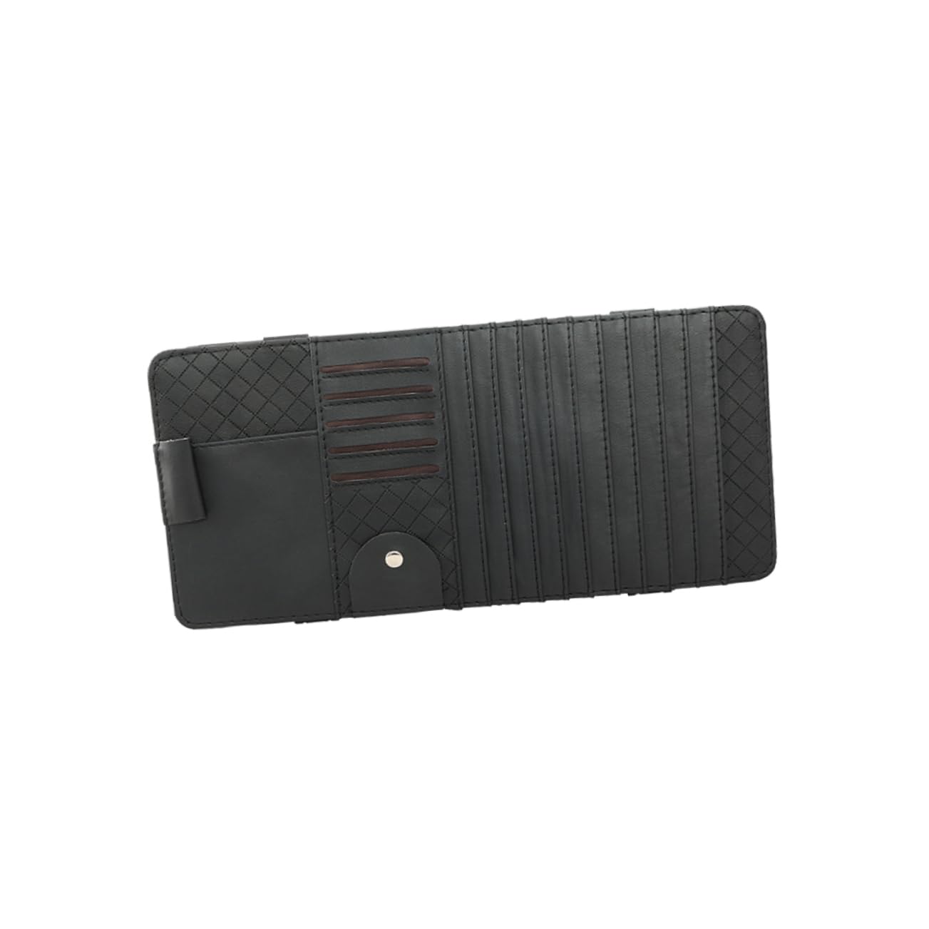 Mobestech 2stücke Multi-funktionale Sonnenblenden Organizer Tasche Für Fahrzeug Ledertasche Zur Cd Und Stiftaufbewahrung Schwarz Mit Sicherem Stauraum Stilvollem Design Und Einfachem