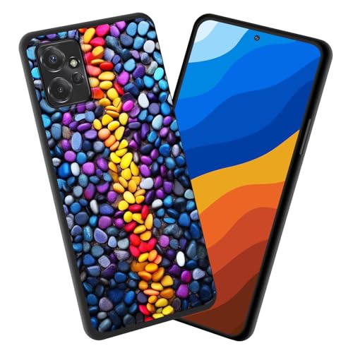 Vobber for Moto G Power 5G 2023 Case,Premium TPU Slim Anti-Scratch Silicone Protective Case Cover for Motorola Moto G Power 5G 2023,Colorful Pebbles