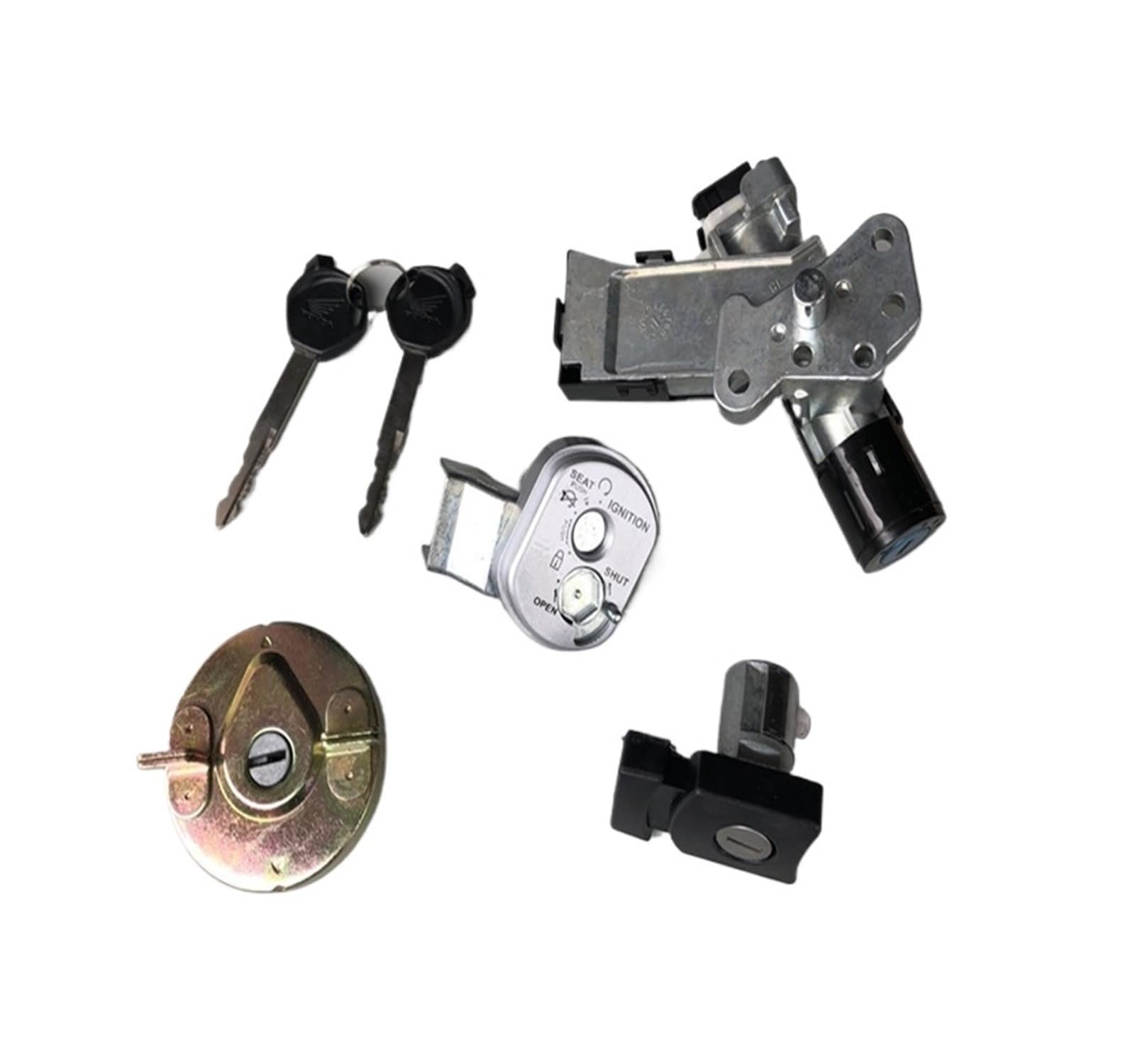 Cerradude encendido con llaveJuego Apto para Honda NHX110 SCR110 LEAD 110 GFM 110cc motocicleta bloqueo completo interruptor de llave de encendido conjunto bloqueo de asiento
