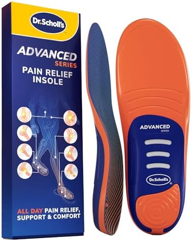 Dr. Scholl’s Advanced Pain Relief Insoles for Men Women, Heavy Du...