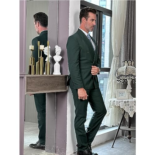 Mens Suits 2 Pieces Casual Tuxedos Summer Beach Suit Sets4