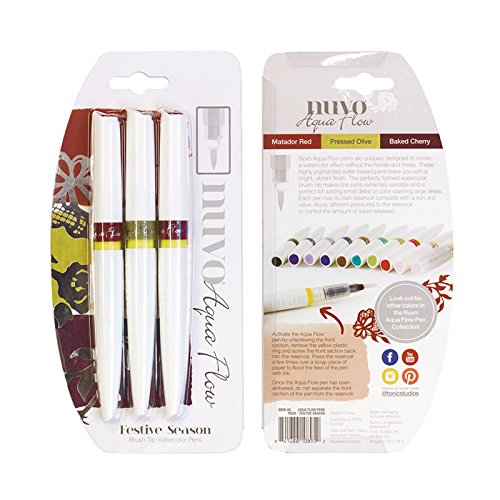 Nuvo Aqua Flow Pens 3/Pkg-Festive Season