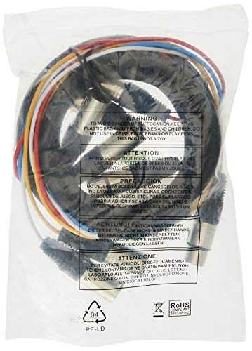 Monoprice Cabo XLR macho para XLR fêmea de 4 canais - 3 metros - preto/prata com invólucro de conect