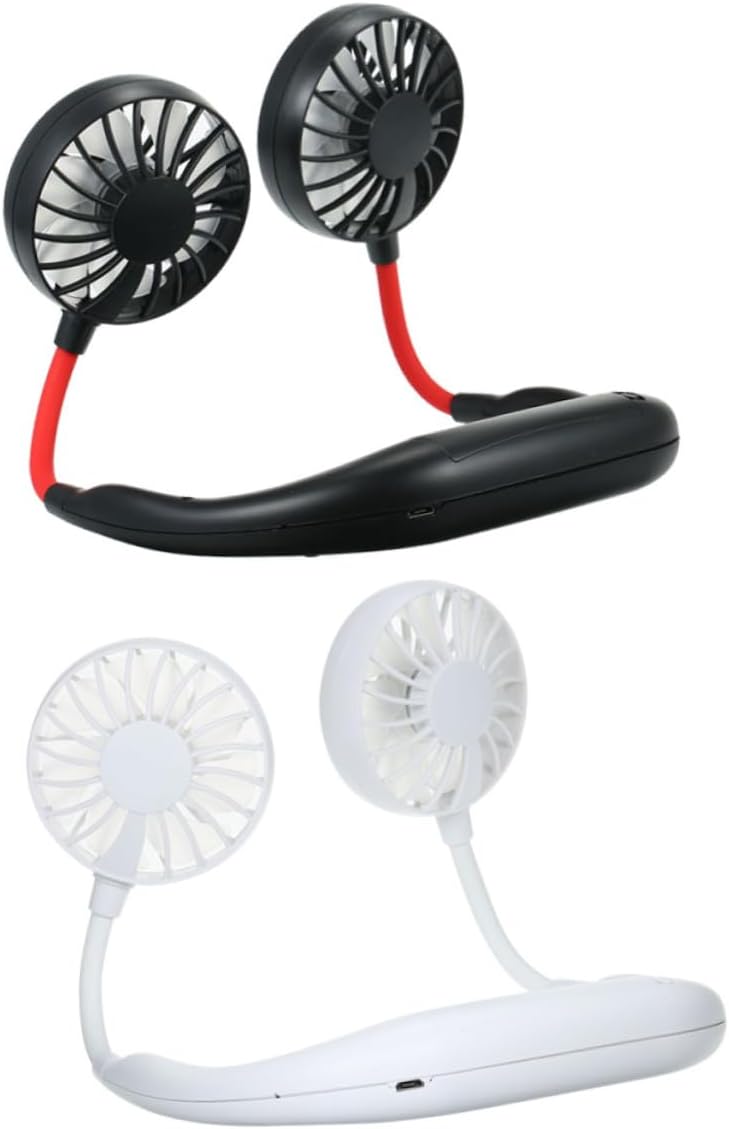 VSULZVNU 4pcs Personal Neck Fan Personal Fan Choker Necklace for Women Wearable Neckband Fan Cooling Fan Rechargeable Neck Fan Bladeless Neck Fan Usb Rechargeable Cooler Portable