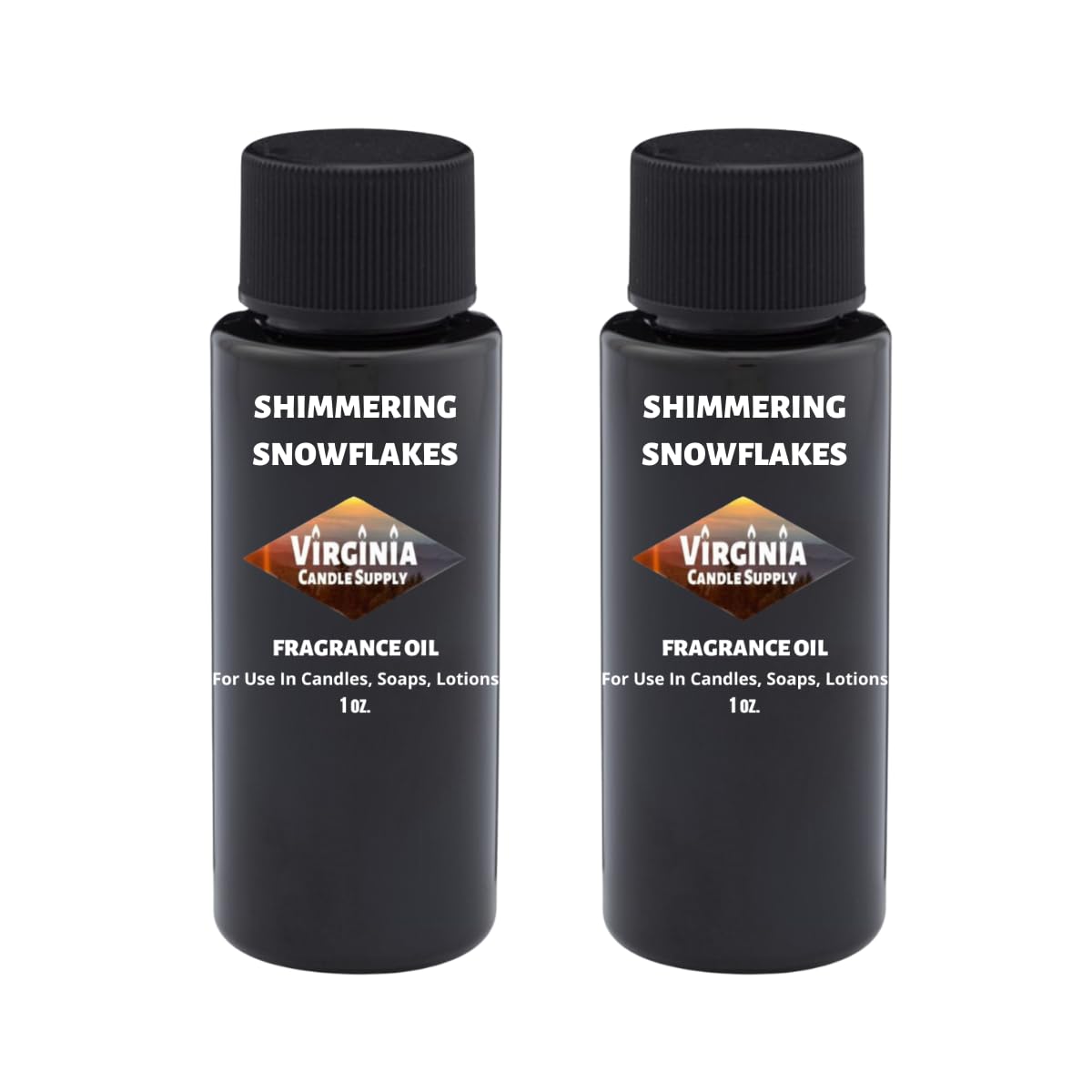 Shimmering Snowflakes Fragrance Oil (2 oz Bottle) for Candle Making, Soap Making, Tart Making, Room Sprays, Lotions, Car Fresheners, Slime, Bath Bombs