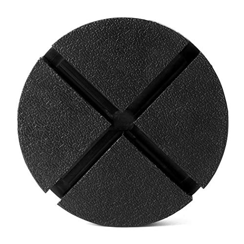 Image of Universal Fit 5.5 inch Large Rubber Jack Pad /Slotted Jack Pucks | Made from Heavy Duty Rubber, The Ultimate Protector for Frame Rail and Paint (Pack of 2)