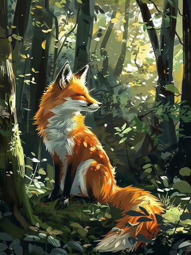Bimkole Fox Paint By Numbers Kit