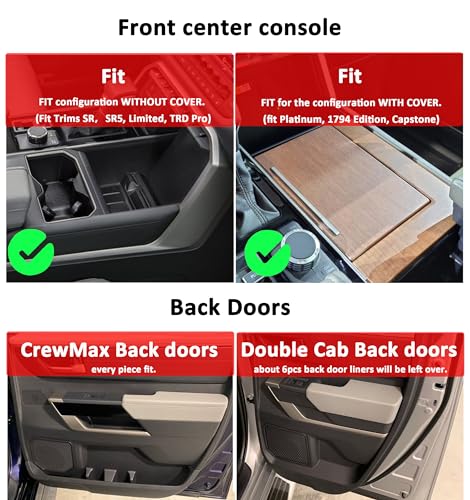 Auovo portavasos interior compatible Toyota Tundra 31 piezas miniatura 2
