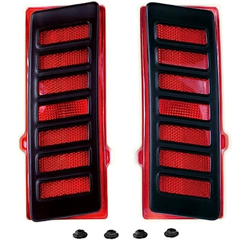NEWBAILUN Wajir 2pcs Signal Light Left Right Side Quarter Marker Lamp Light Lens W/Bezels Hardware for Chevy Chevelle 1970-1972 CVQP7072-2 WJR0280