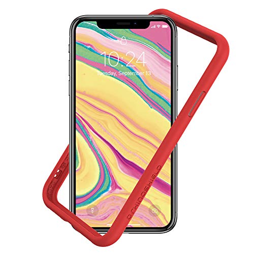 RhinoShield Ultra Protective Bumper Case Compatible with [iPhone Xs/X] | CrashGuard NX - Military Grade Drop Protection Against Full Impact, Slim, Scratch Resistant - Red