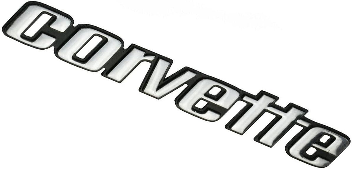 One Pc Corvette Rear Bumper Letter Emblems 3D Badges Late Replacement for 1976-1979 C3