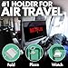 Flight Flap Airplane Tablet Holder, Flexible Cell Phone and Tablet Holder Extra Large 12x7”, Folding Cellphone Stand for Desk, Kindle, Bed, Airplane Gadgets Long Travel Essentials (Gray)