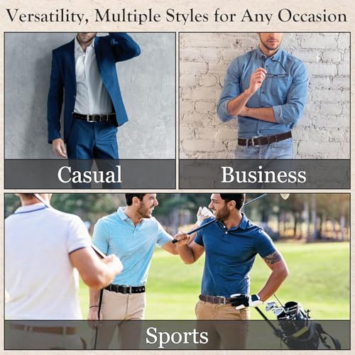 Classic Genuine Leather Belt for Jeans – Versatile for Golf, Dress Pants, or Casual Shirts4