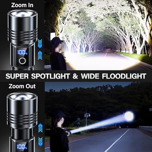 AKNEAR Rechargeable LED Flashlight High Lumen Super Bright Portable(2 Pack) - Image 3