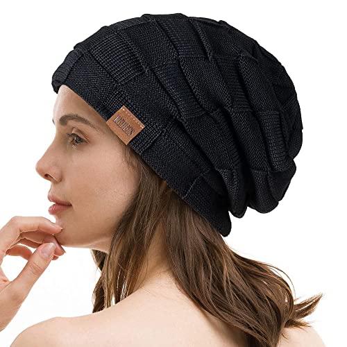 Image of REDESS Beanie Hat for Men and Women Winter Warm Hats Knit Slouchy Thick Skull Cap Acrylic Wool